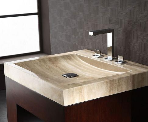 vanity stone integrated bathroom sink bowl travertine tops sinks vanities beige xylem ourgreatshop bath homethangs granite twist stylish bathrooms shallow